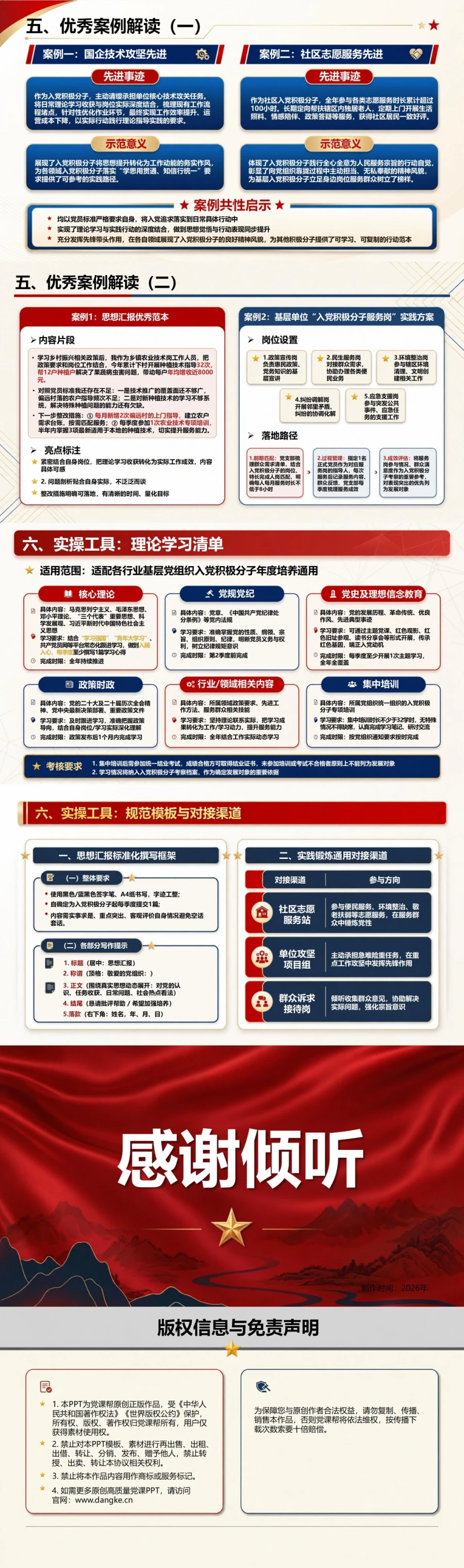 入党积极分子基本知识PPT：把培养要求落实到日常行动｜课件+讲稿内容预览2