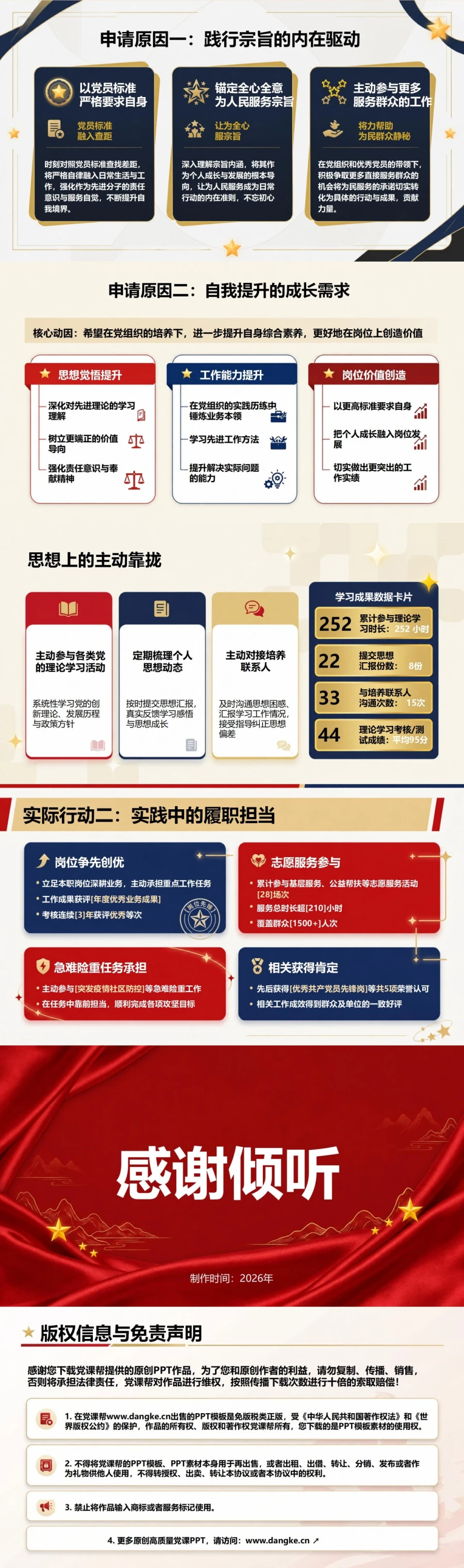 入党动机自我介绍PPT：我的入党初心形成过程｜课件+讲稿内容预览2