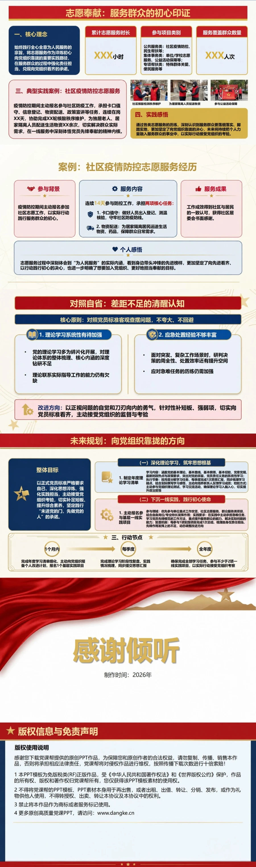 入党申请答辩自述PPT：用关键经历讲述个人成长｜课件+讲稿内容预览2