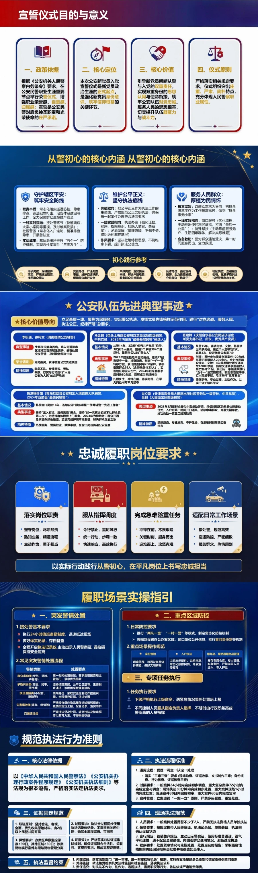 公安入党宣誓仪式PPT：从警初心与执法为民承诺｜课件+讲稿封面图2