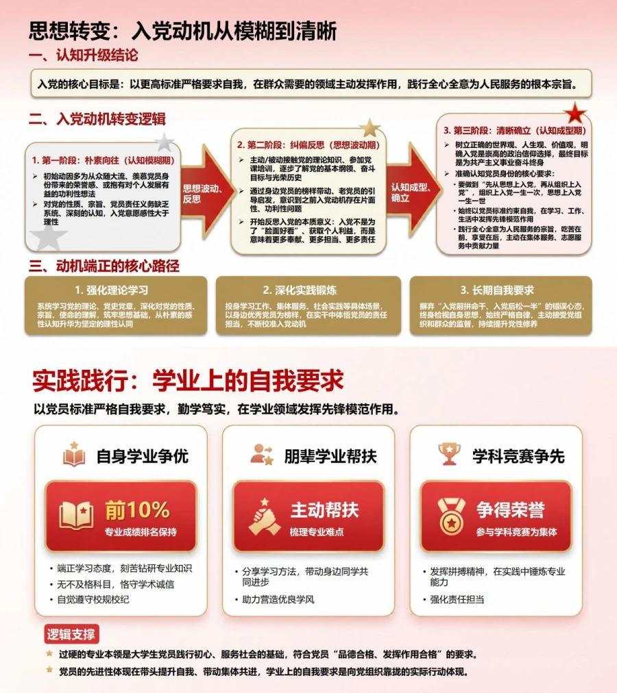 大学生入党动机答辩PPT：我的入党初心形成过程｜课件+讲稿内容预览1