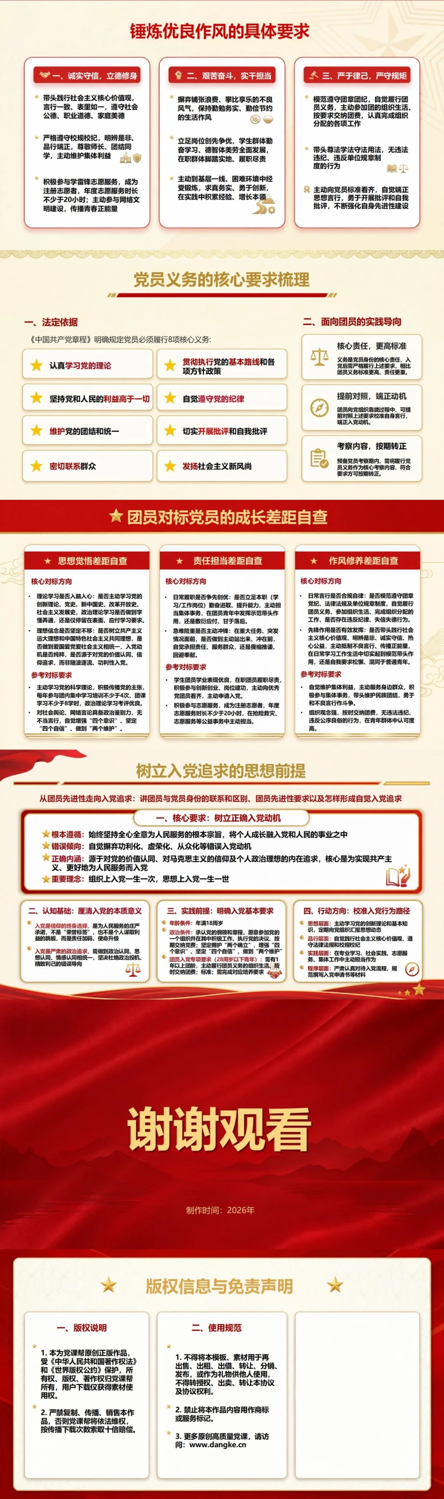 团员入党启蒙教育PPT：从团员先进性走向入党追求｜课件+讲稿内容预览2