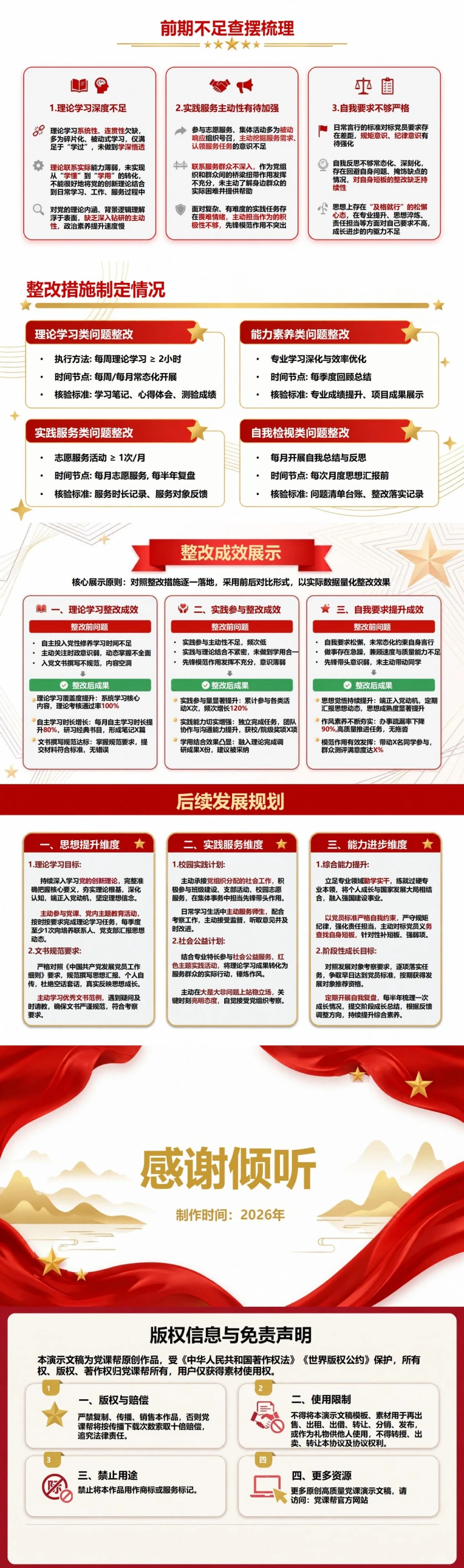 大学生入党积极分子答辩PPT：积极分子培养阶段的成长汇报｜课件+讲稿内容预览2