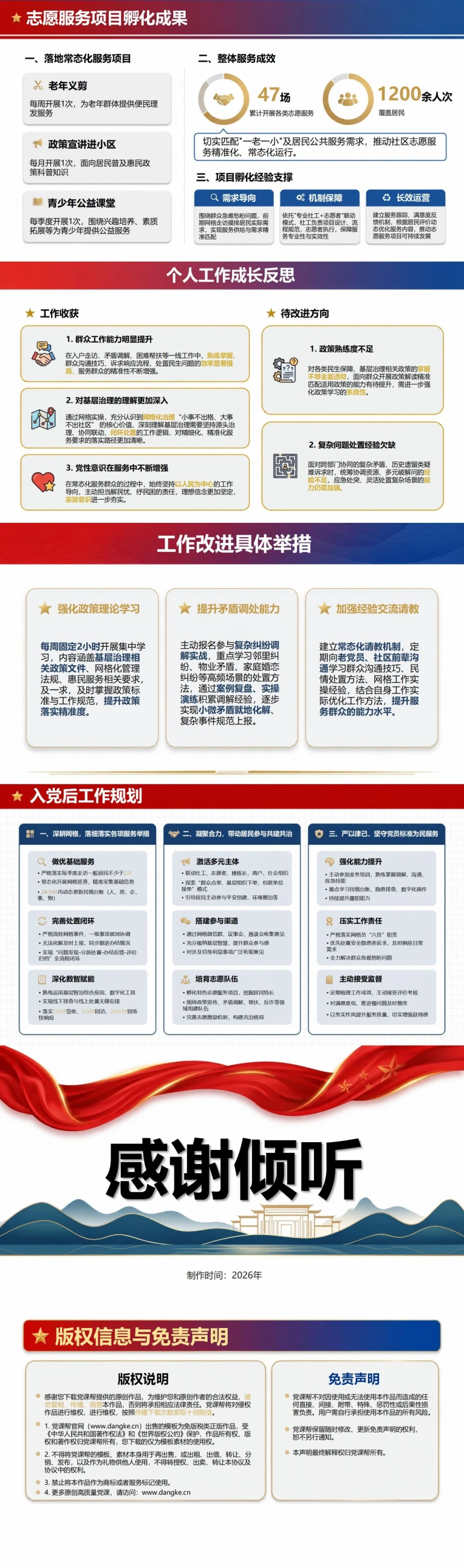 社区工作者入党思想汇报PPT：群众诉求办理与社区治理实践｜课件+讲稿内容预览2