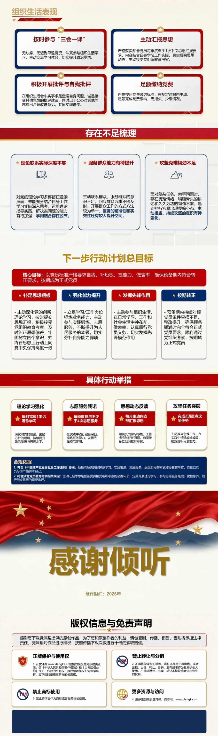 2分钟口头入党思想汇报PPT：限定时间内讲清思想变化与行动计划｜课件+讲稿内容预览2