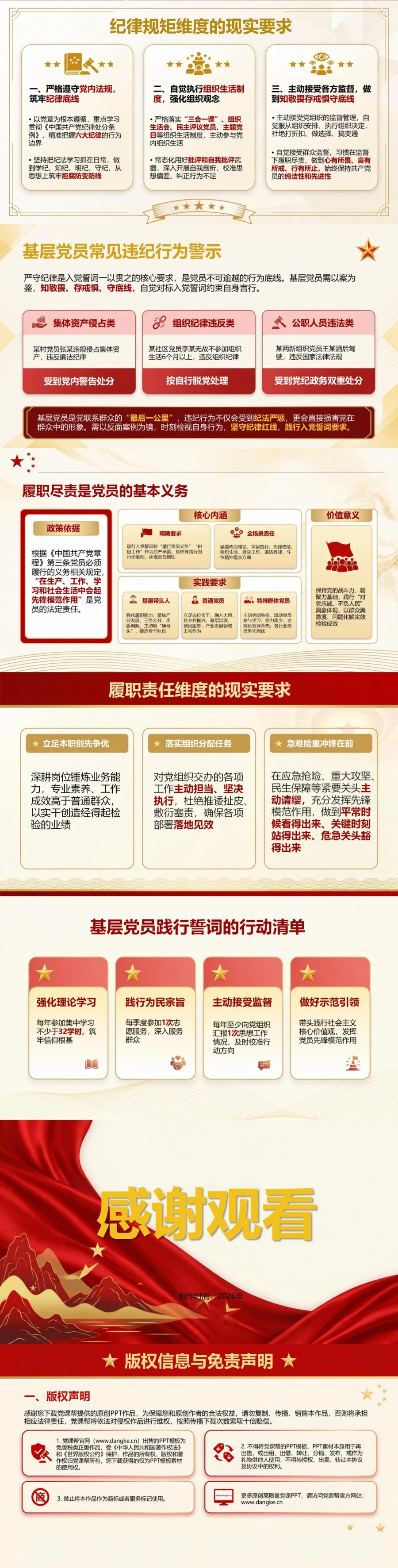 入党誓词的新时代解读PPT：对照新时代党员要求说明现实含义｜课件+讲稿内容预览2
