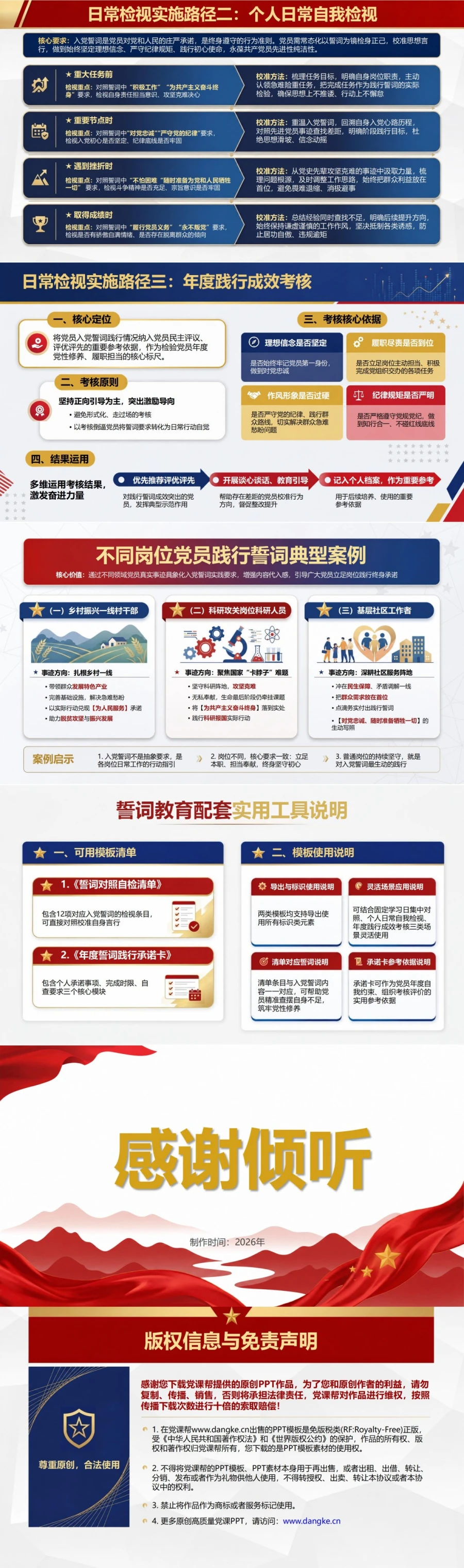 为什么要解读入党誓词PPT：说明誓词教育为何贯穿党员一生｜课件+讲稿内容预览2