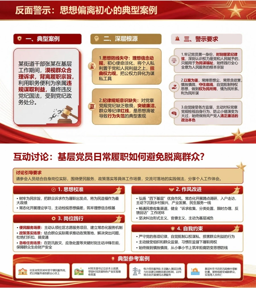 入党誓词解读初心使命PPT：从入党选择理解共产党员的初心使命｜课件+讲稿内容预览1