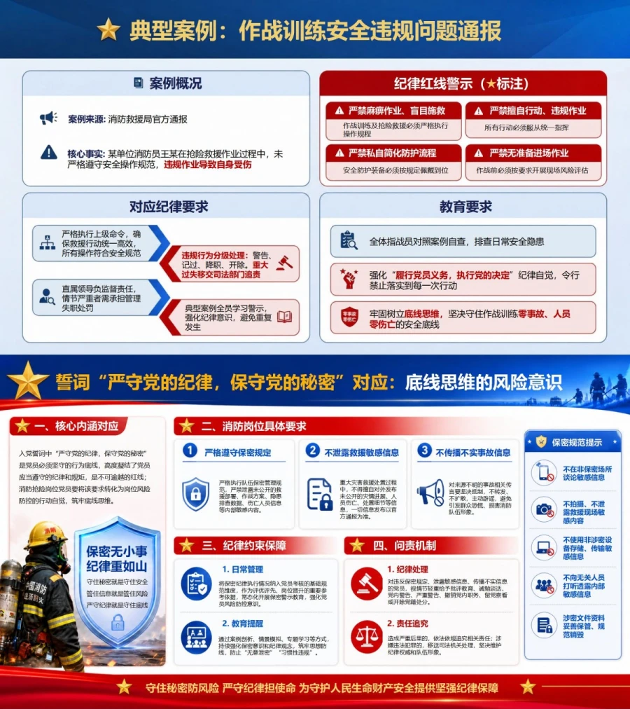 消防入党誓词全文解读PPT：以抢险救援岗位说明先锋作用｜课件＋讲稿内容预览1