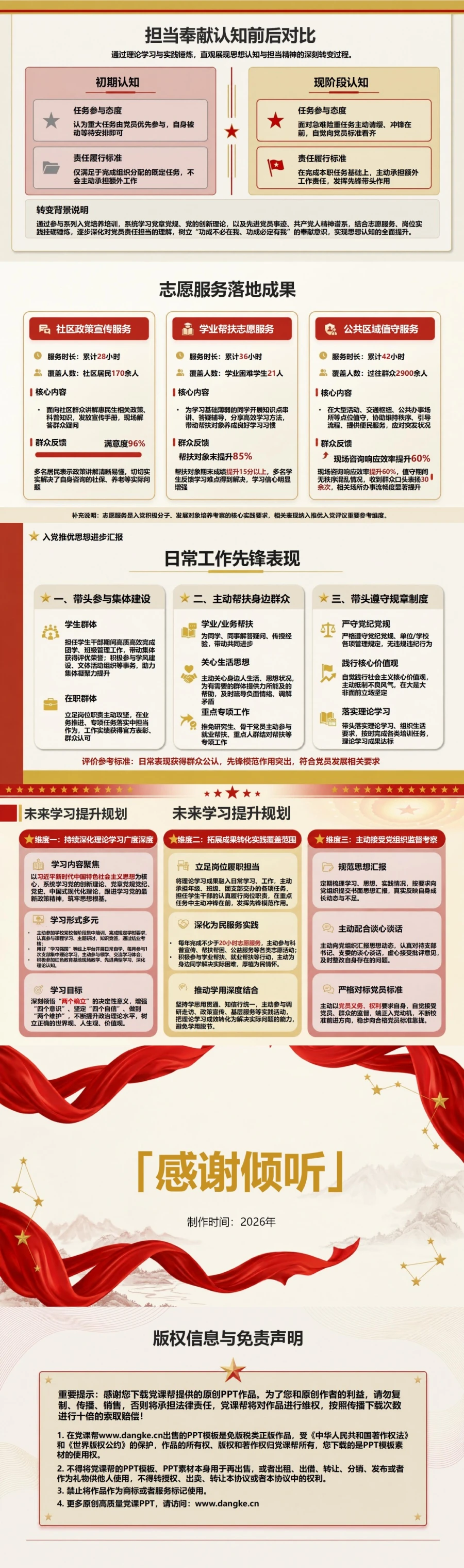 入党推优答辩学习方面PPT：用理论学习成果说明思想认识提升｜课件+讲稿内容预览2