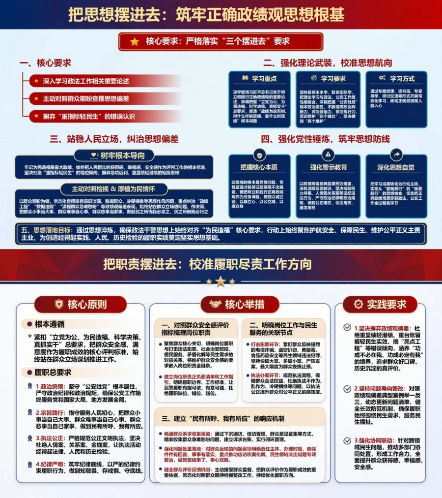 公安政法正确政绩观PPT：以群众安全感检验履职成效｜课件+讲稿内容预览1
