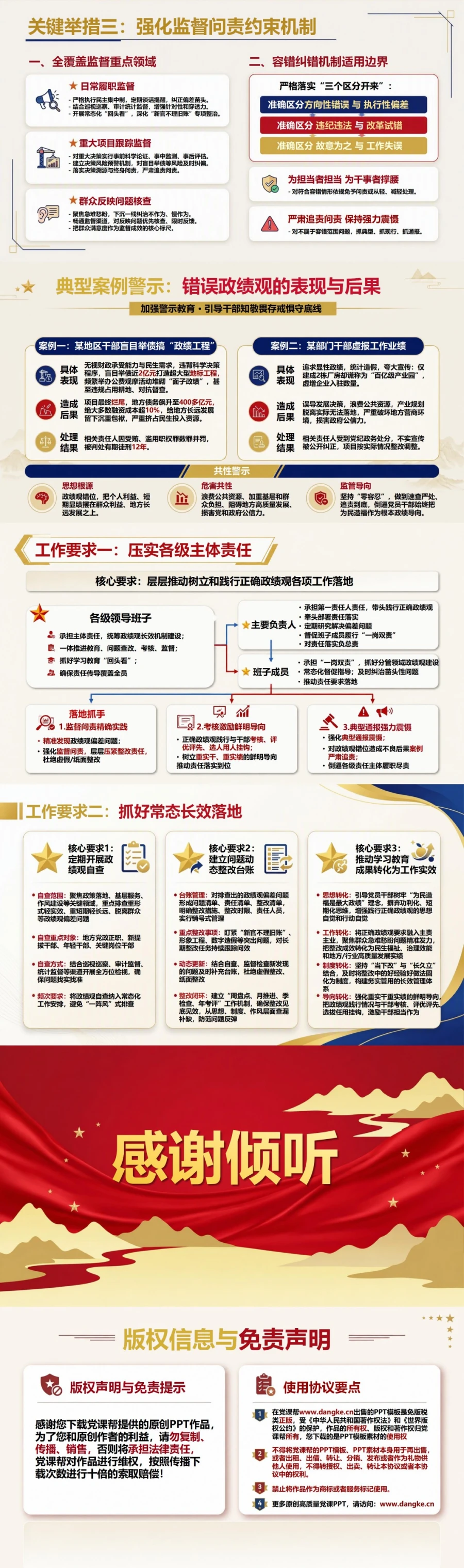 政绩观长效机制PPT：巩固拓展学习教育成果｜课件+讲稿内容预览2