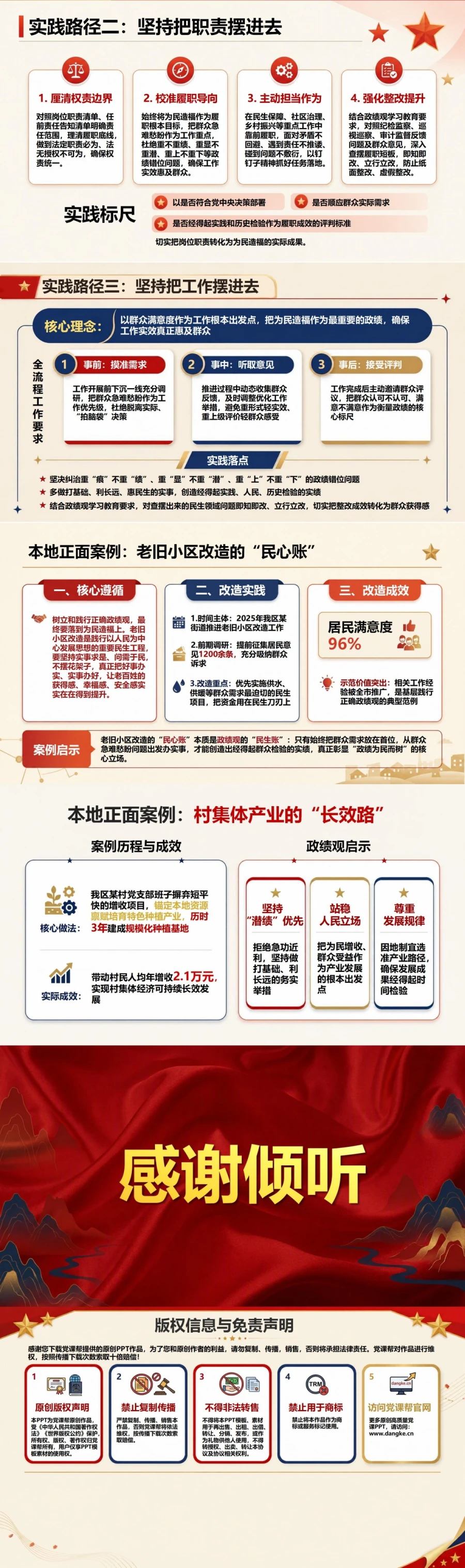 政绩观微党课PPT：十分钟讲清“政绩为谁而树”｜课件+讲稿内容预览2