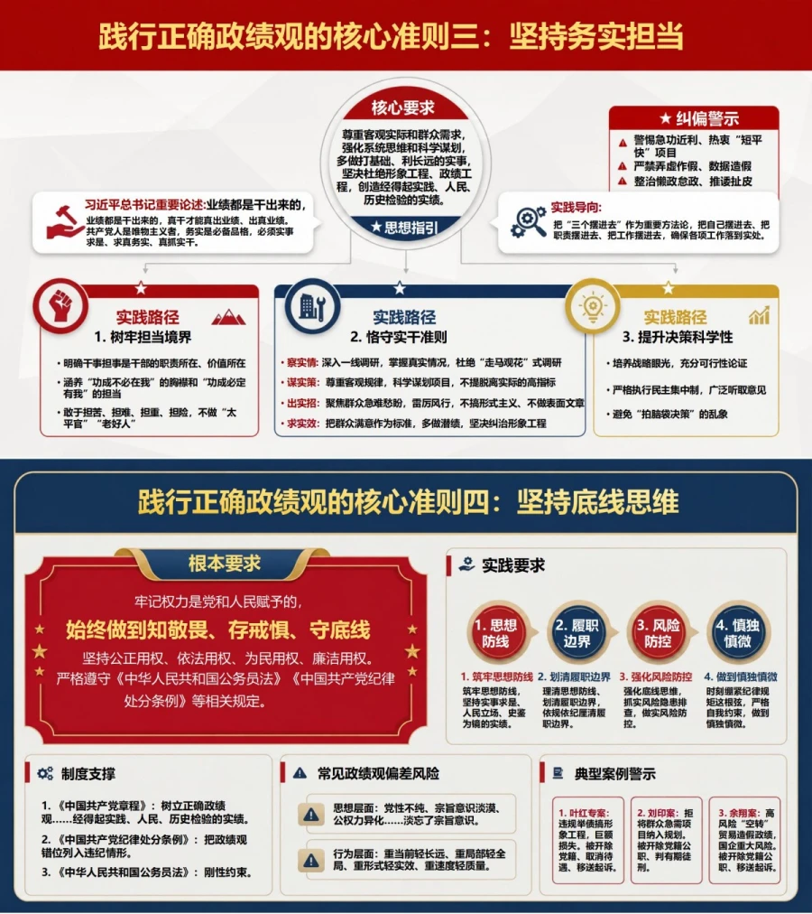 如何树立和践行正确的政绩观PPT：把正确导向落实到履职全过程｜课件+讲稿内容预览1