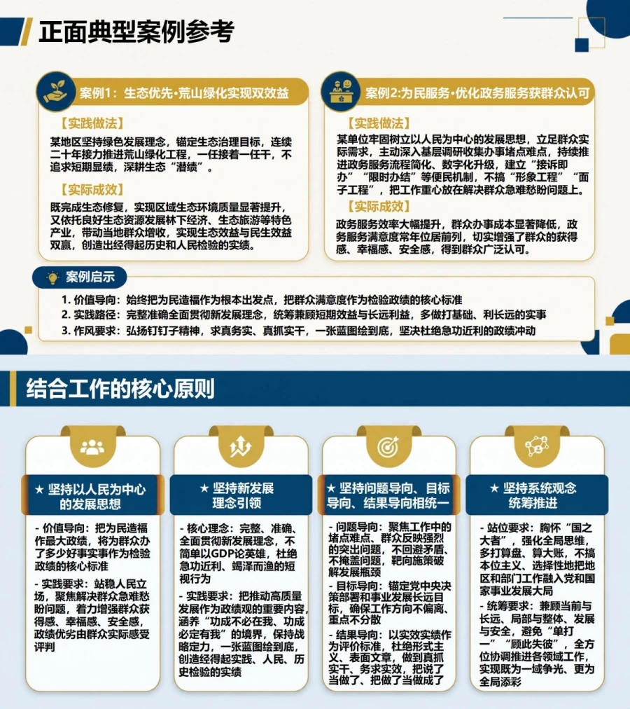 发展观政绩观PPT：以正确政绩观引领高质量发展｜课件+讲稿内容预览1