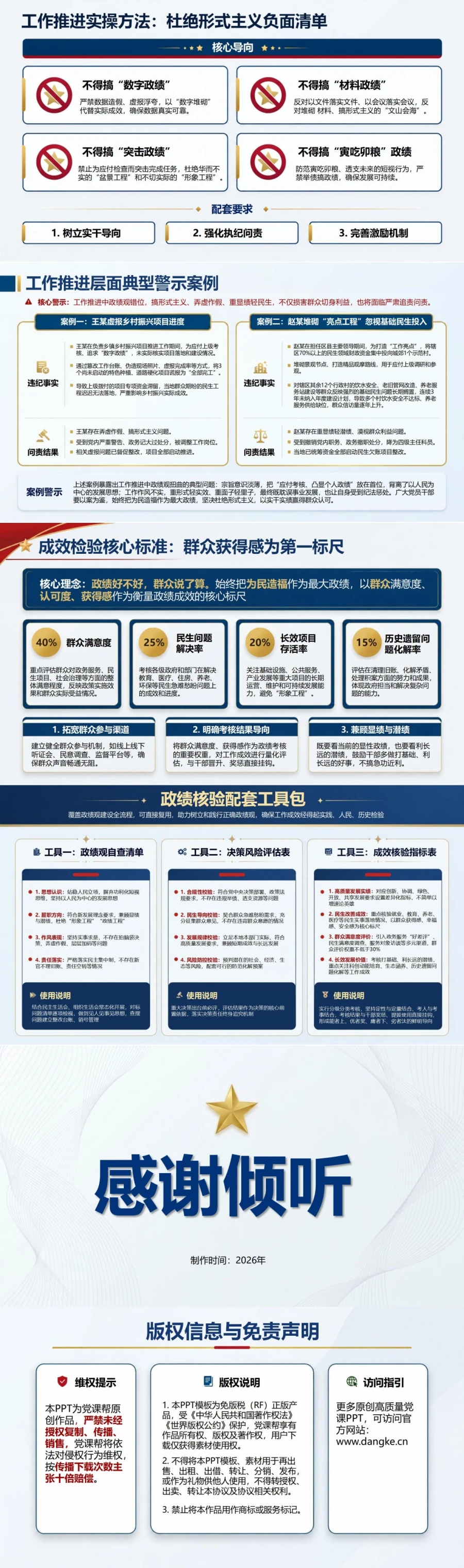 践行正确政绩观措施PPT：从思想校准到履职检验的实践路径｜课件+讲稿内容预览2
