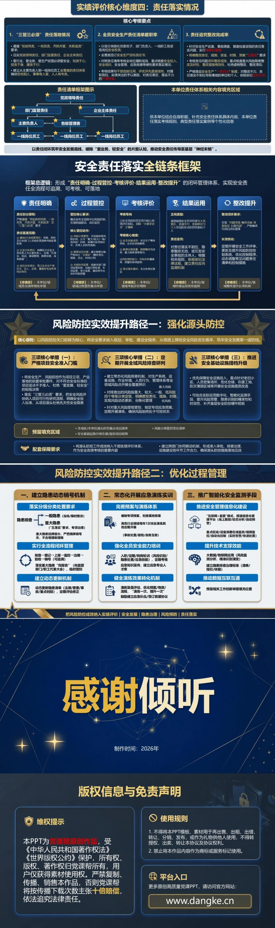树立正确安全政绩观PPT：把风险防控成效纳入实绩评价｜课件+讲稿内容预览2