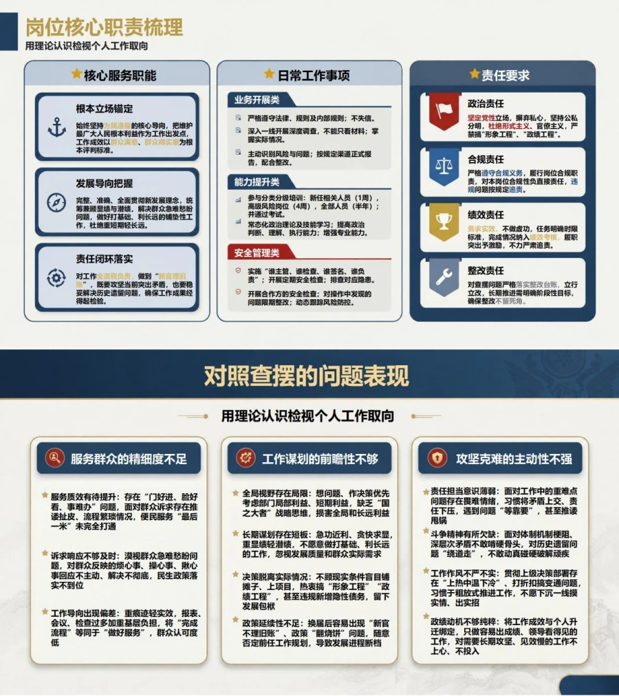 政绩观重要论述心得PPT：用理论认识检视个人工作取向｜课件+讲稿内容预览1