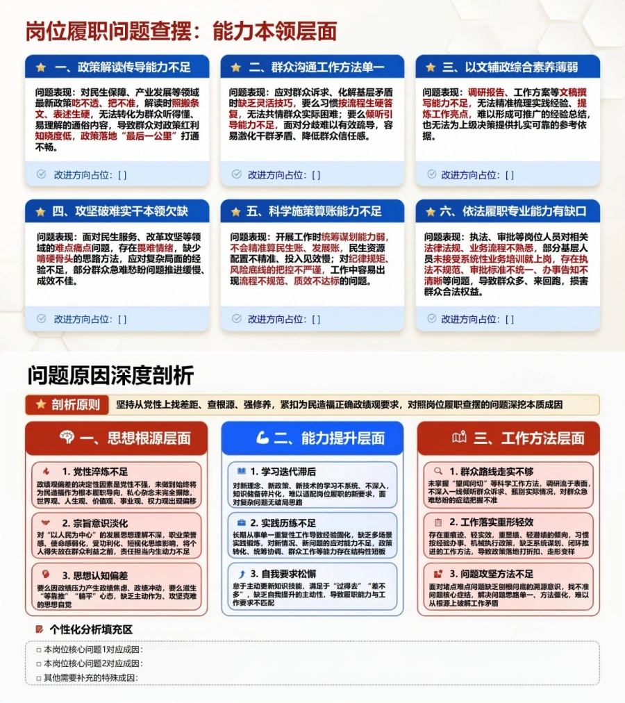 为民造福政绩观心得PPT：从群众立场反思岗位履职和行动改进｜课件+讲稿内容预览1