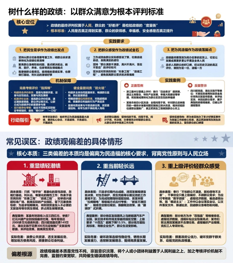 为民造福正确政绩观PPT：从政绩三问理解人民立场和实干标准｜课件+讲稿内容预览1