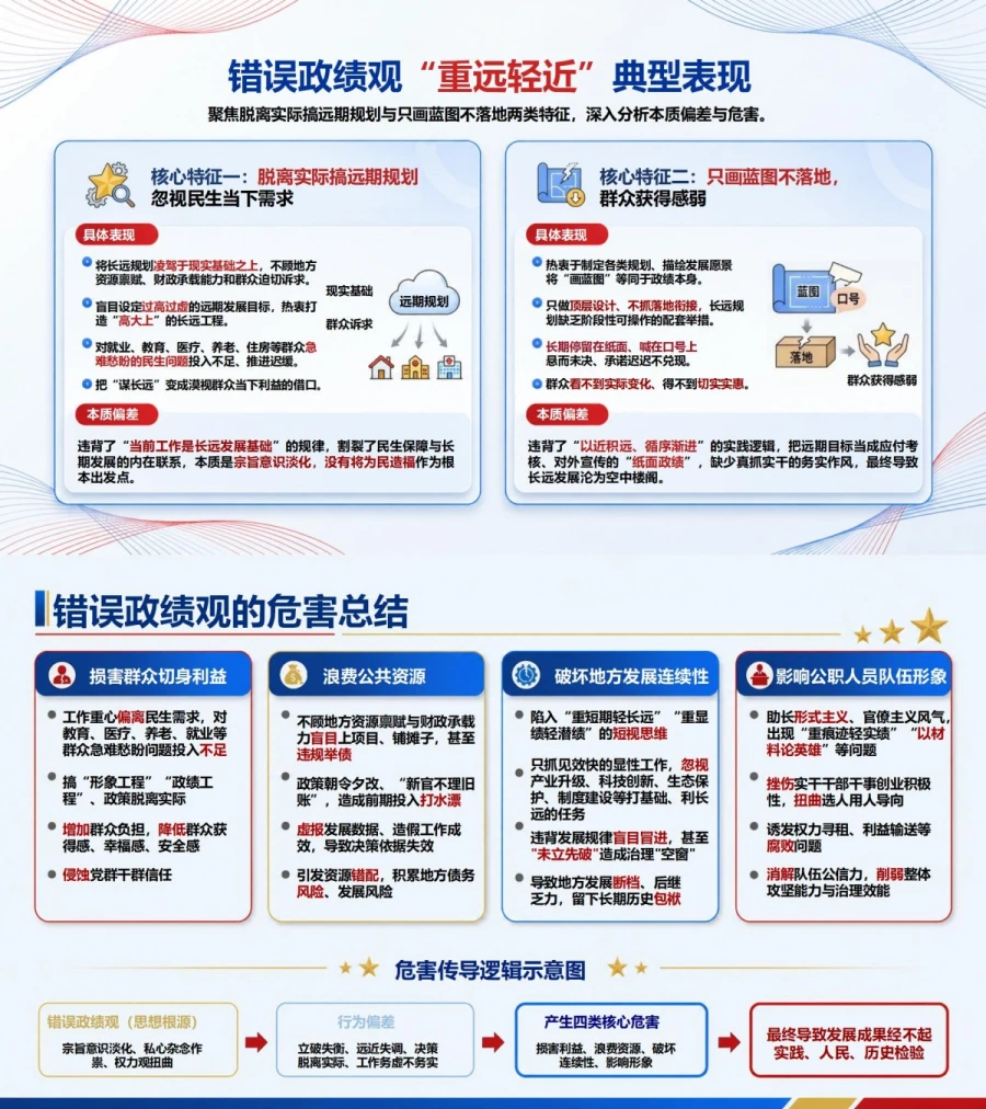 政绩观论述立破近远PPT：讲清破旧立新与当前长远关系｜课件+讲稿内容预览1
