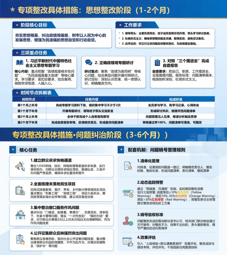 造福人民政绩观整改PPT：脱离群众问题的查摆清单和整改措施｜课件+讲稿内容预览1
