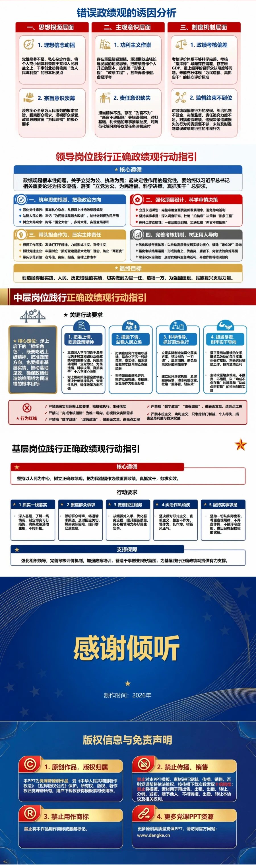 习近平政绩观论述PPT：把握为民造福与真抓实干的内在联系｜课件+讲稿内容预览2