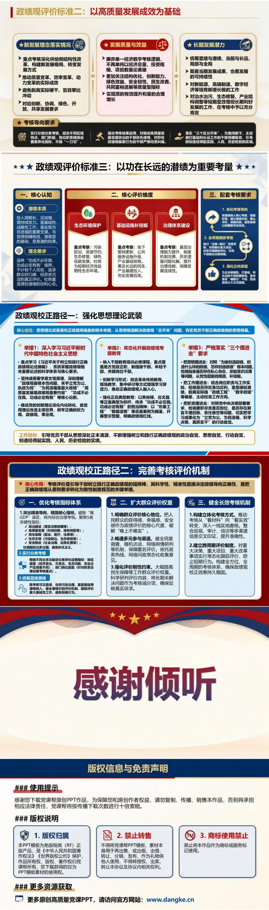 造福人民的政绩观评论PPT：辨析常见认识误区和评价标准｜课件+讲稿内容预览2