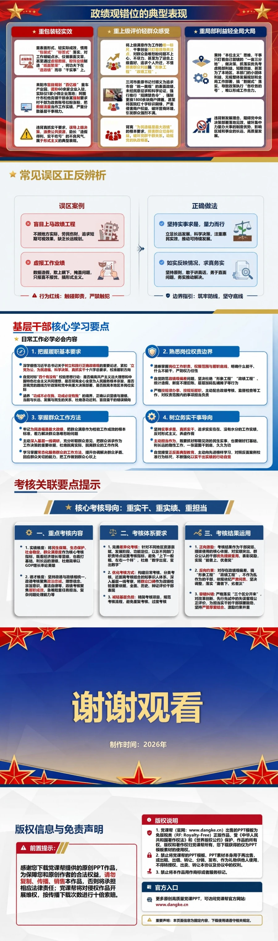 政绩观教育论述PPT：把权威表述转化为干部教育内容｜课件+讲稿内容预览2