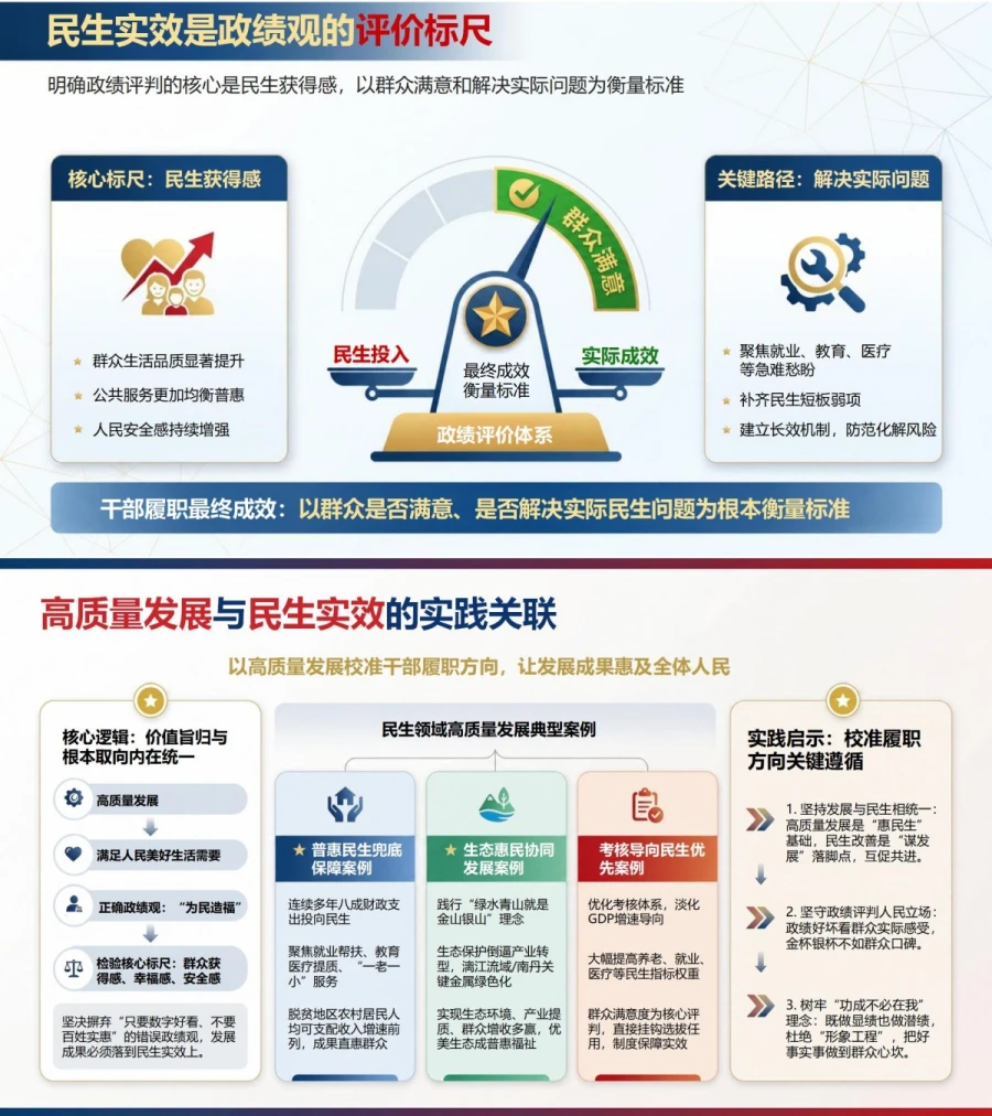 新时代发展观政绩观PPT：以高质量发展校准干部履职方向｜课件+讲稿内容预览1