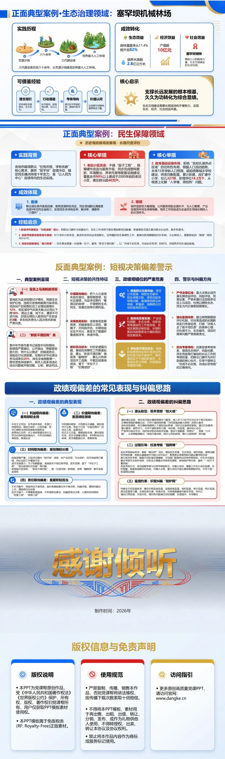 历史观政绩观发展观PPT：用长期尺度评价当前决策和潜在实绩｜课件+讲稿内容预览2
