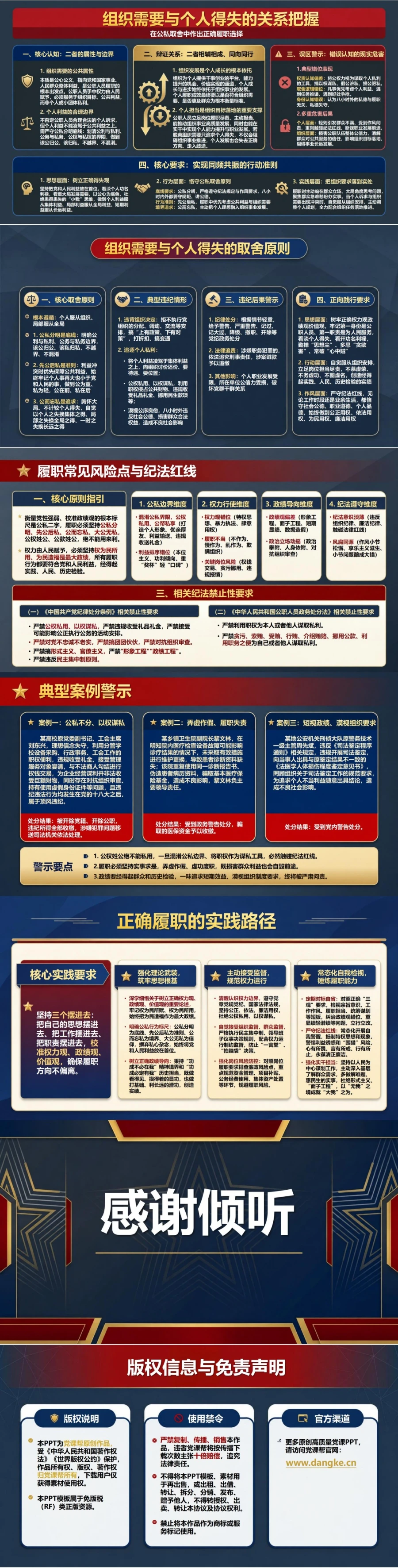 权力观政绩观价值观PPT：在公私取舍中作出正确履职选择｜课件+讲稿内容预览2
