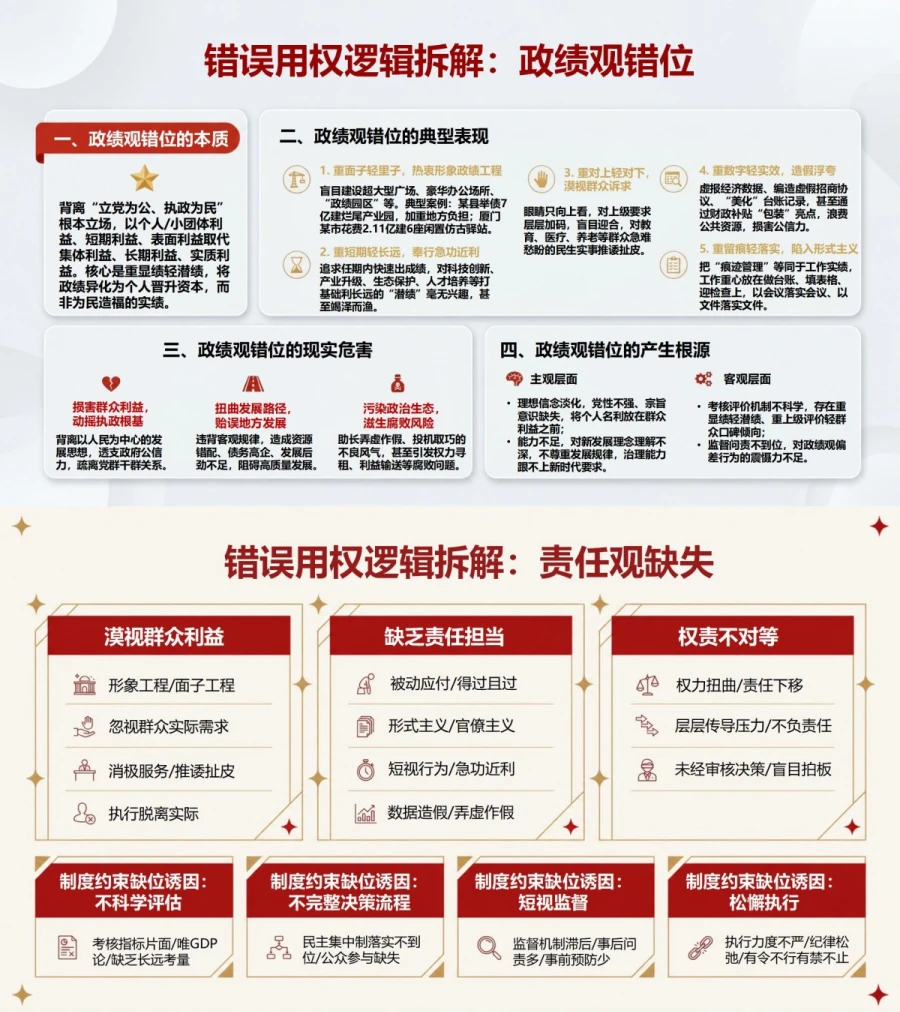 形式主义权力观政绩观PPT：从形象工程透视错误用权逻辑｜课件+讲稿内容预览1