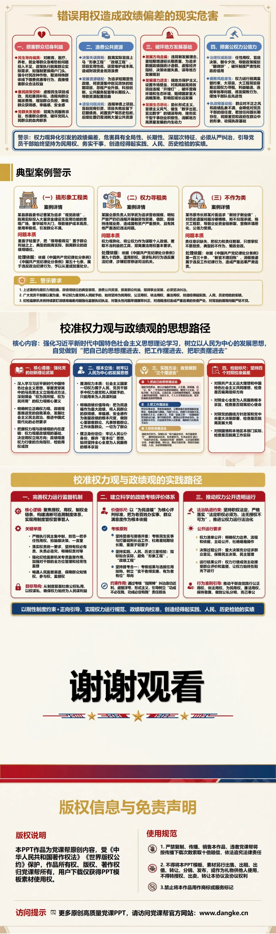 权力观和政绩观的关系PPT：权力使用方式如何影响政绩取向｜课件+讲稿内容预览2