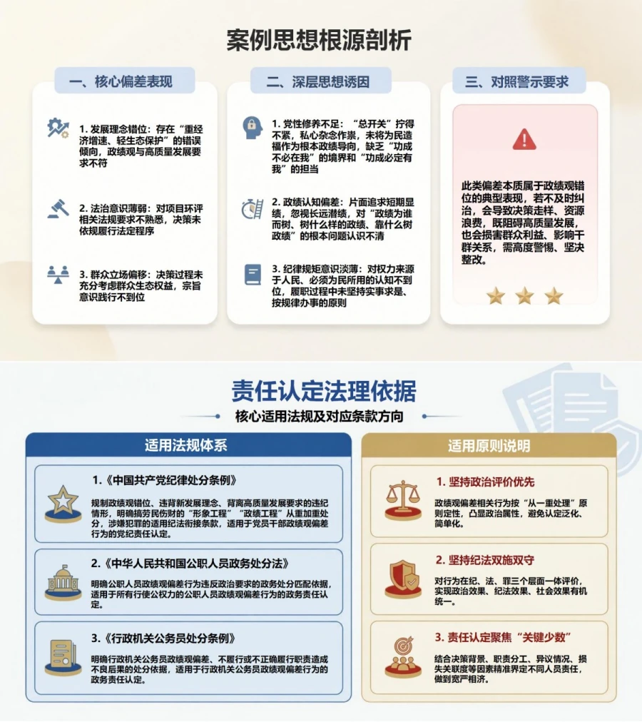 政绩观检视剖析案例PPT：按事实证据思想根源和责任边界完整复盘｜课件+讲稿内容预览1