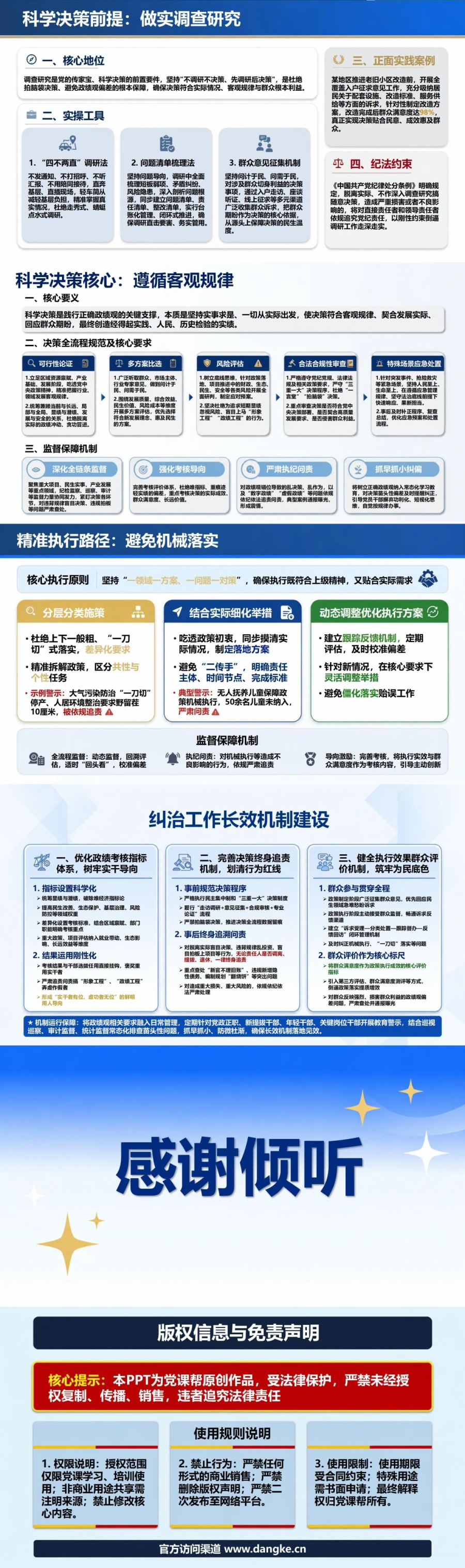政绩观偏差不实事求是PPT：纠治脱离实际盲目决策和机械执行｜课件+讲稿内容预览2