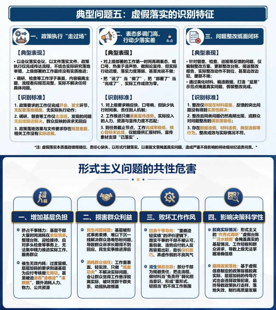 形式主义政绩观偏差PPT：识别过度留痕层层加码和虚假落实｜课件+讲稿内容预览1