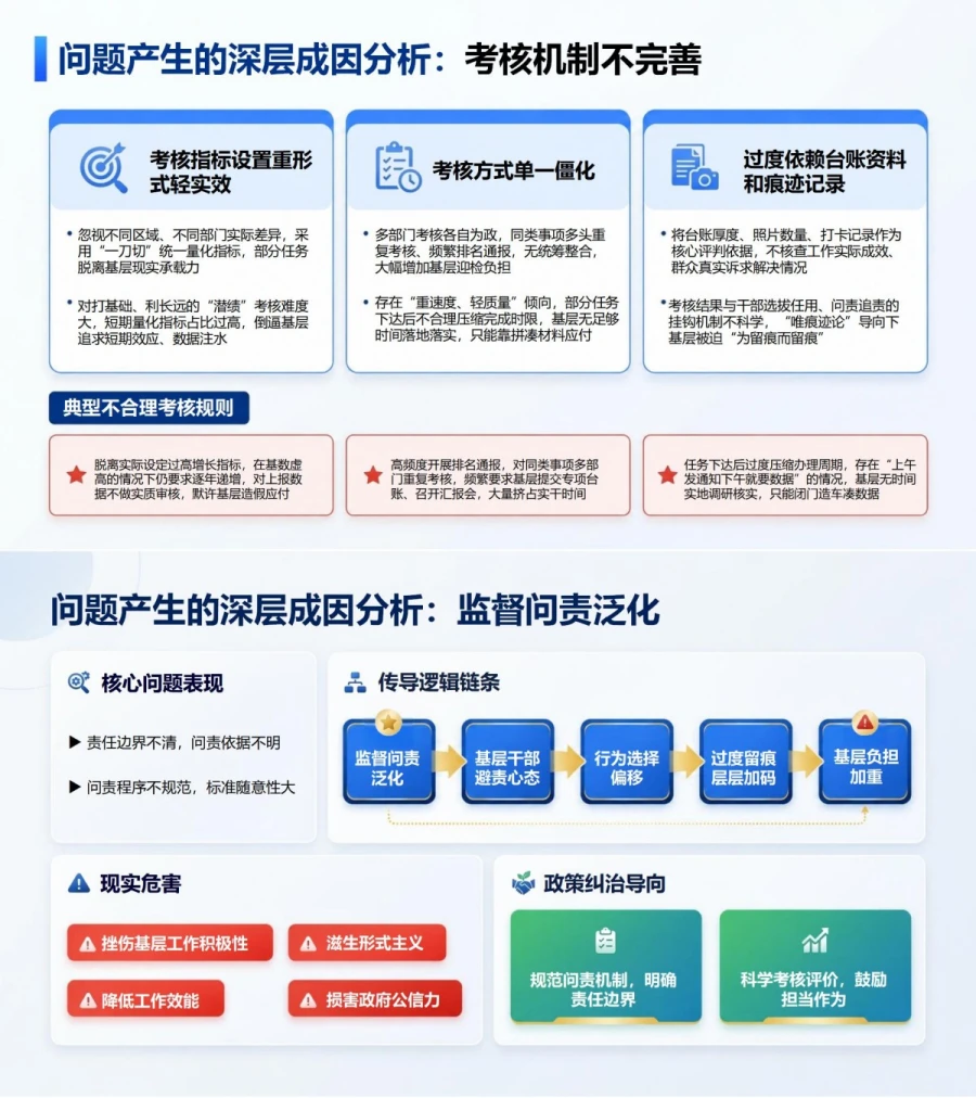 基层政绩观存在的问题PPT：层层加码过度留痕与基层负担的成因治理｜课件+讲稿内容预览1