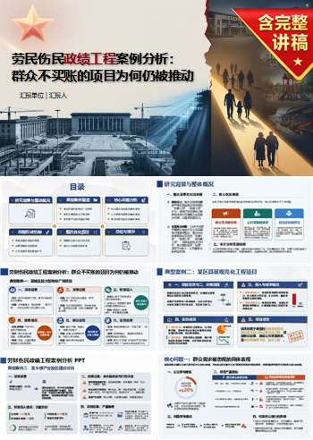 劳财伤民政绩工程案例PPT：群众不买账的项目为何仍被推动｜课件+讲稿