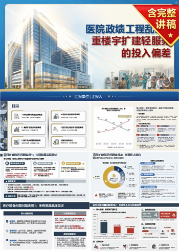 医院政绩工程案例PPT:重楼宇扩建轻医疗服务的投入偏差|课件+讲稿