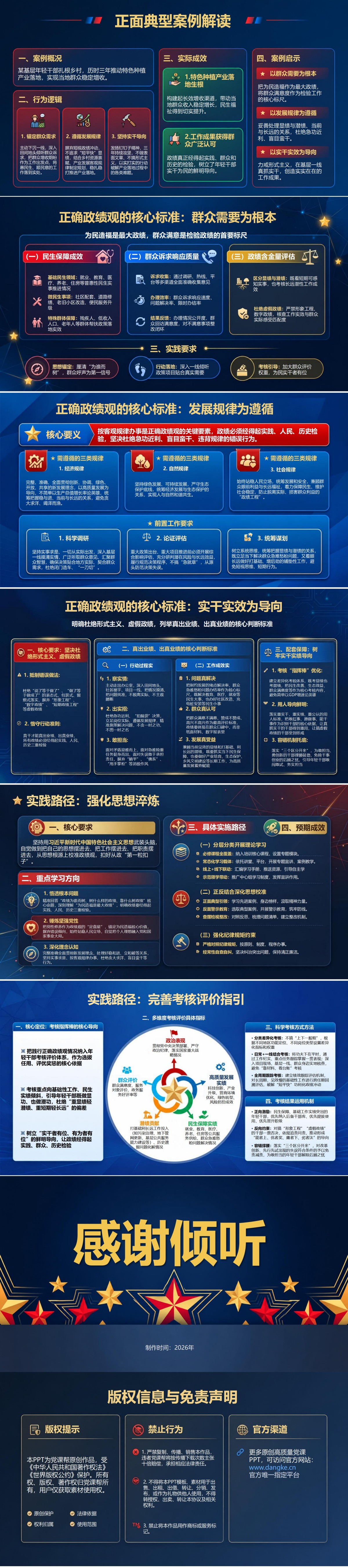 年轻干部追求政绩PPT：让干事热情服从发展规律和群众需要｜课件+讲稿内容预览2