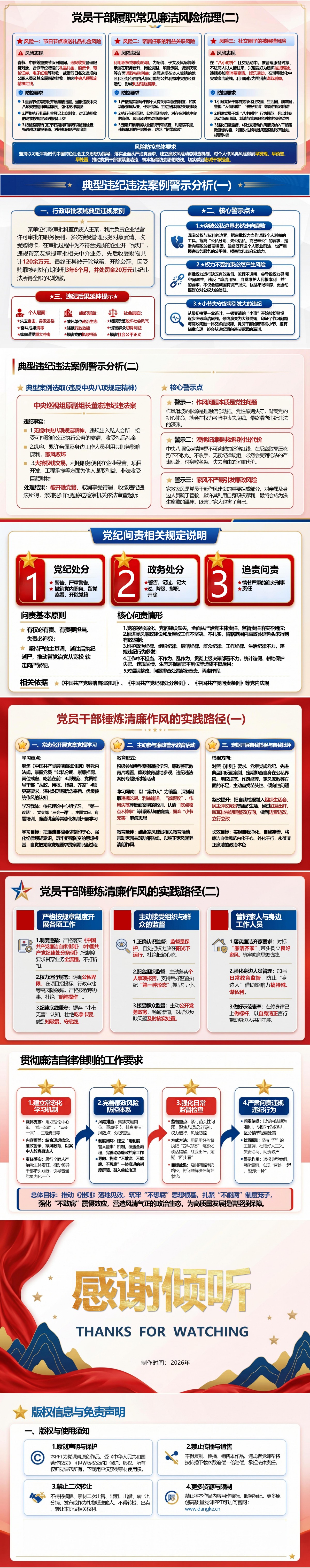 廉洁自律准则党课PPT：对照准则要求 锤炼清廉作风｜课件+讲稿内容预览2