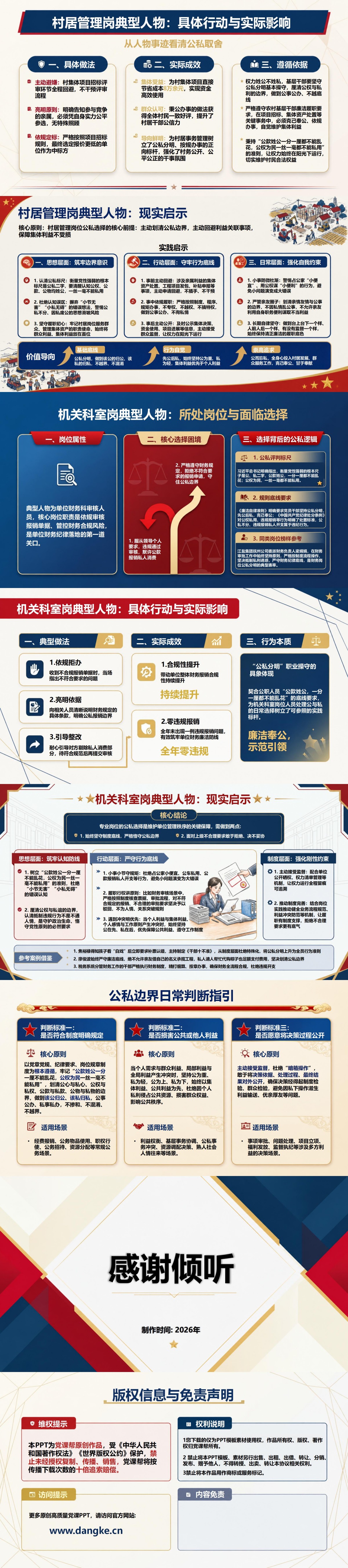 廉洁奉公典型人物PPT：从人物事迹看清公私取舍｜课件+讲稿内容预览2