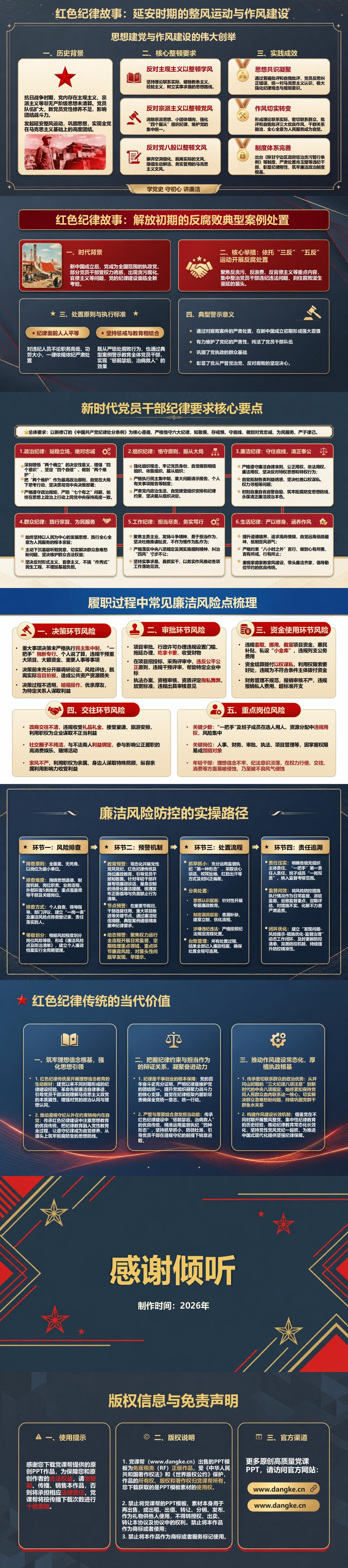 学党史守初心讲廉洁PPT：从红色纪律故事中理解初心本色｜课件+讲稿内容预览2