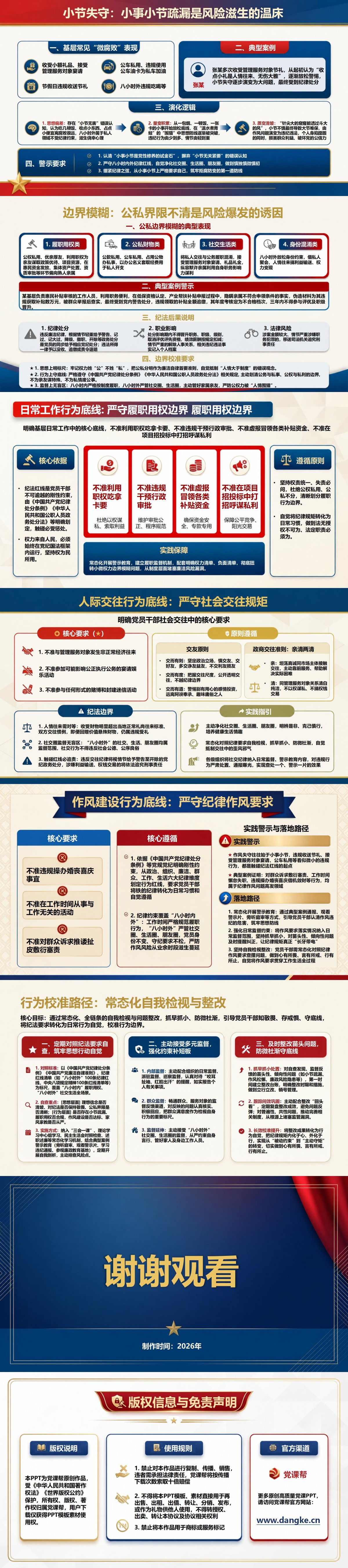 守初心知敬畏讲廉洁PPT：用纪律警示校准日常行为边界｜课件+讲稿内容预览2