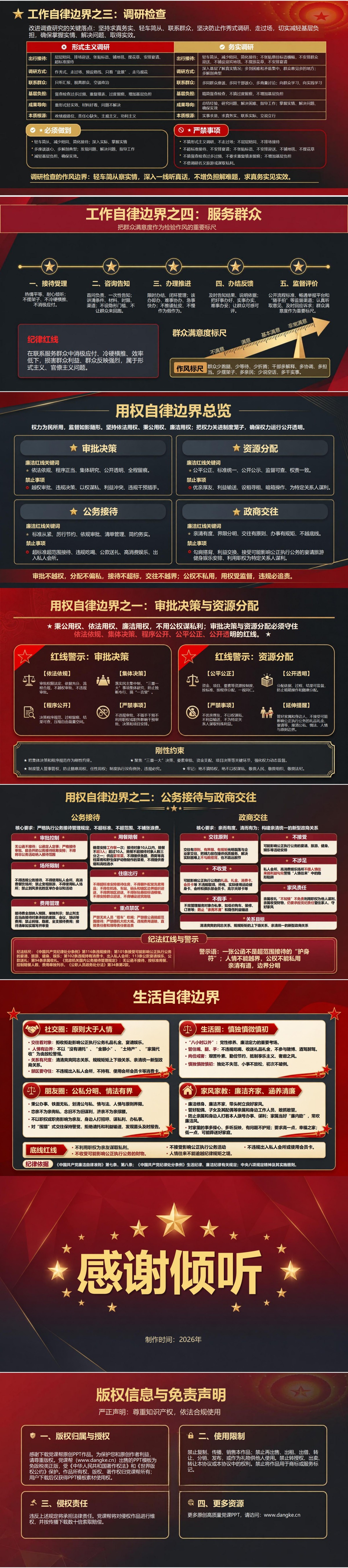 中央八项规定精神PPT：作风建设要求如何转化为廉洁自律边界｜课件+讲稿内容预览2