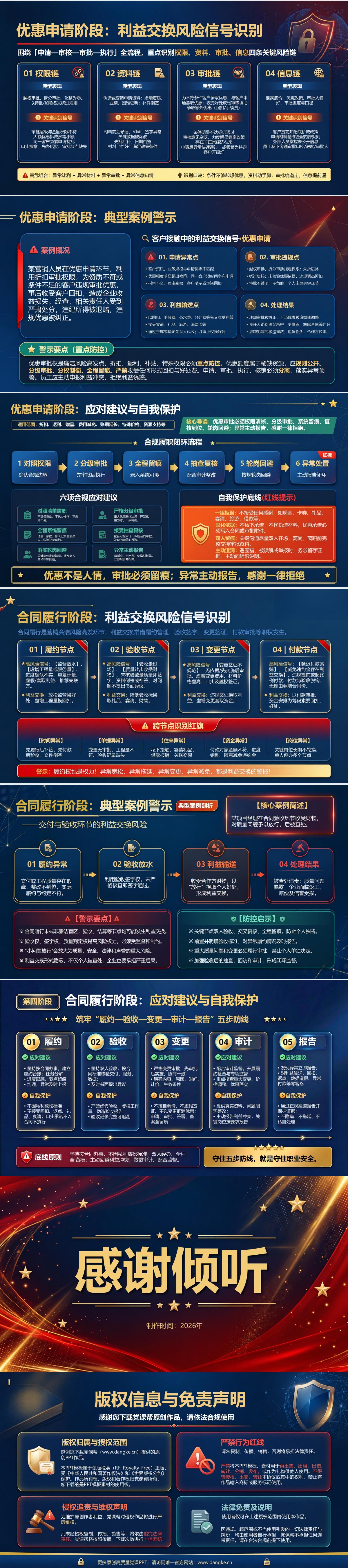营销岗位廉洁风险PPT：客户接触中的利益交换信号｜课件+讲稿内容预览2