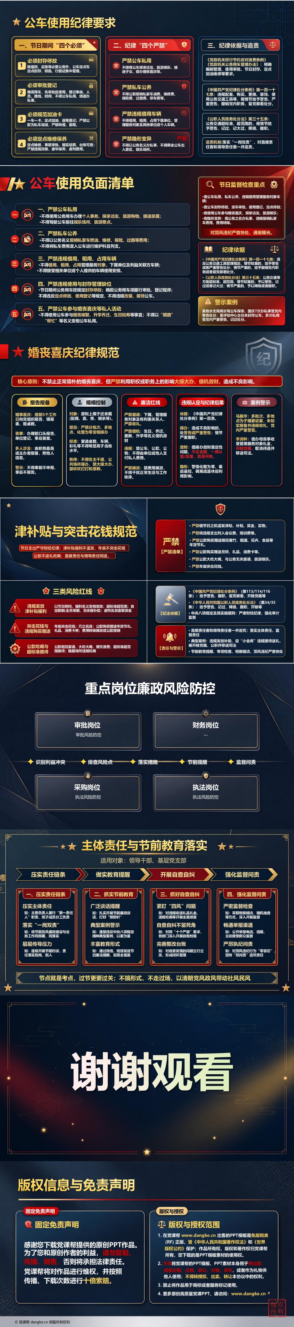 机关节前廉洁教育PPT：节日期间的人情往来与纪律边界｜课件+讲稿内容预览2