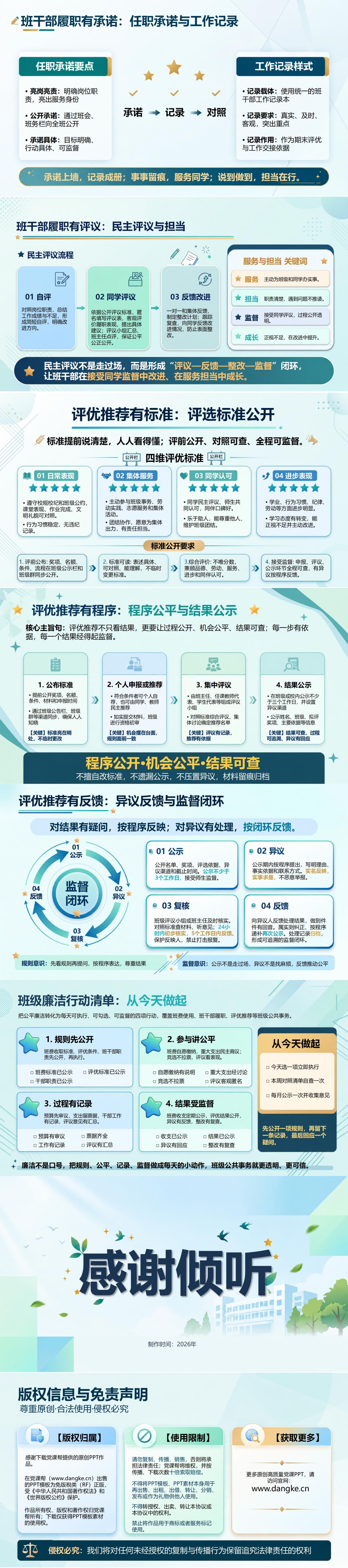 廉洁主题班会PPT：班级公共事务中的公平与责任｜课件+讲稿内容预览2