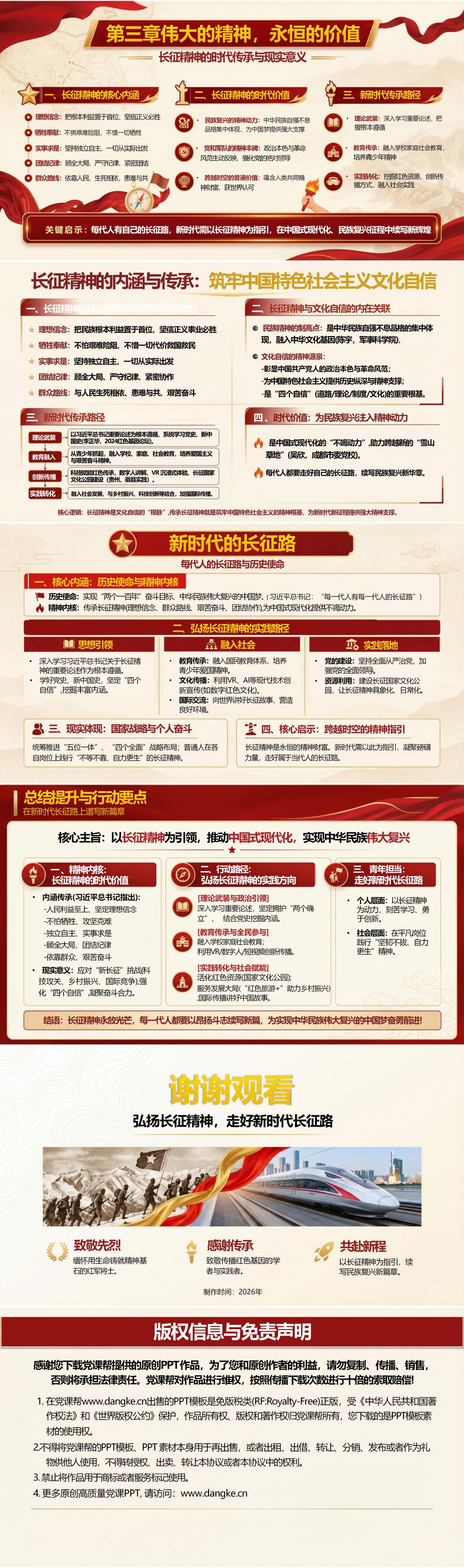 长征精神历史意义PPT：从壮丽史诗中感悟伟大精神力量｜课件+讲稿内容预览2